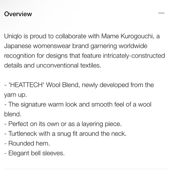 Uniqlo Mame Kurogouchi Wool Blend Turtleneck Long Sleeve T-Shirt Green XS EUC - Picture 6 of 6